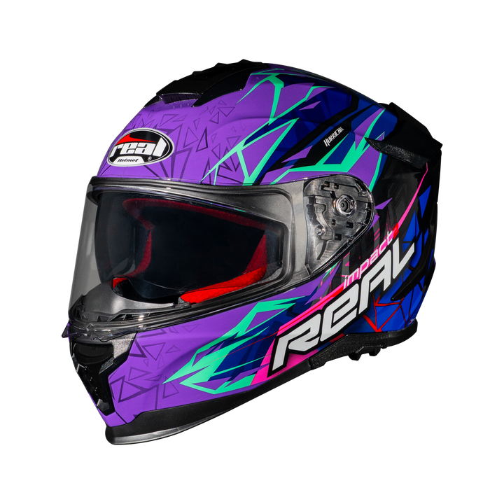 หมวกกันน็อค Real Helmet Hurricane-Impact 2   ม่วง