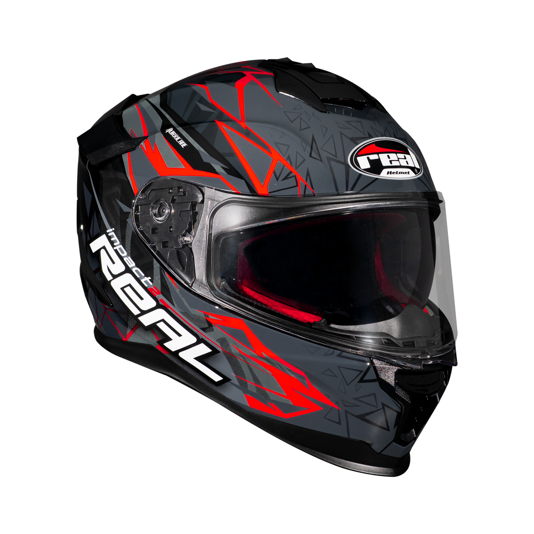 หมวกกันน็อค Real Helmet Hurricane-Impact 2   แดง