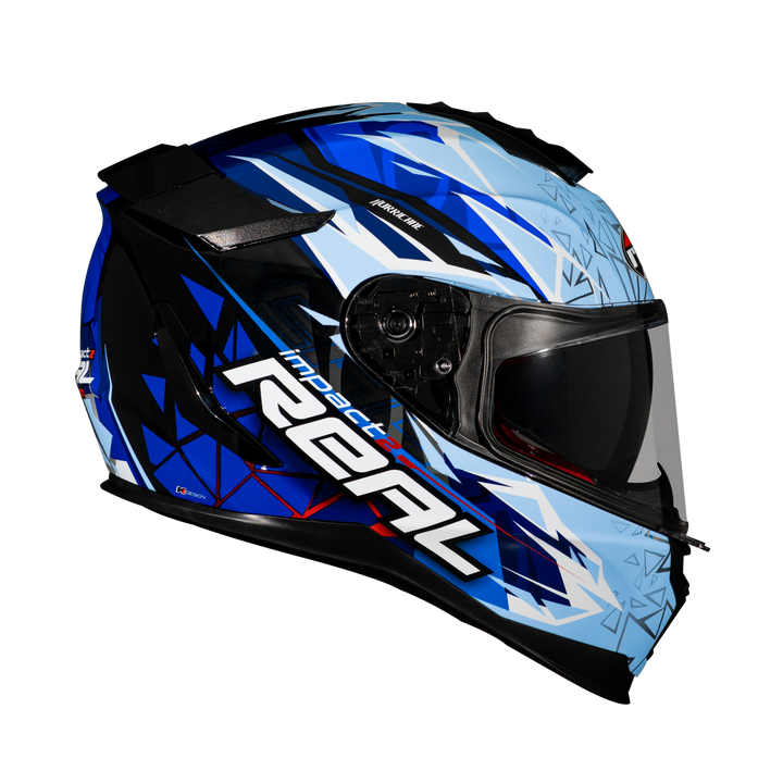 หมวกกันน็อค Real Helmet Hurricane-Impact 2   ฟ้า