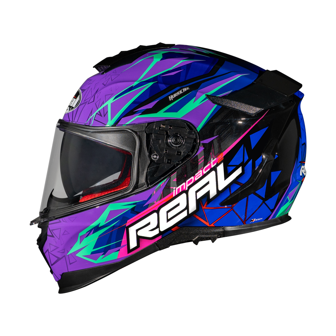 หมวกกันน็อค Real Helmet Hurricane-Impact 2   ม่วง