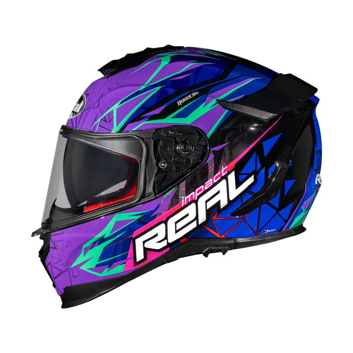 หมวกกันน็อค Real Helmet Hurricane-Impact 2   ม่วง