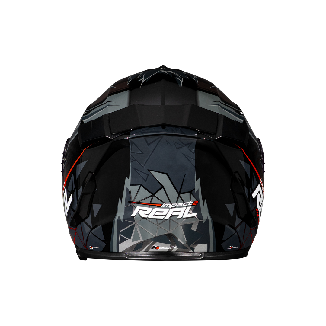 หมวกกันน็อค Real Helmet Hurricane-Impact 2   เงิน