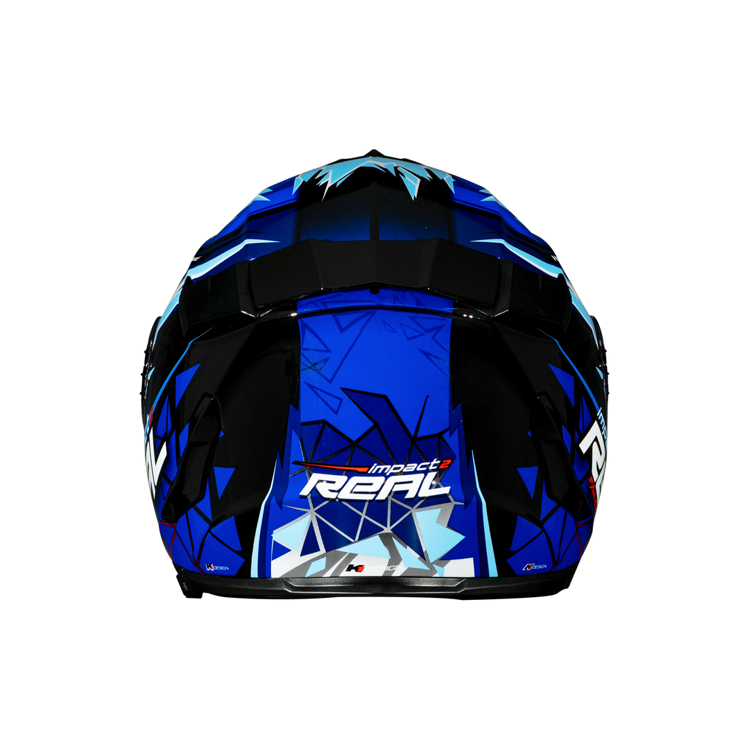 หมวกกันน็อค Real Helmet Hurricane-Impact 2   ฟ้า