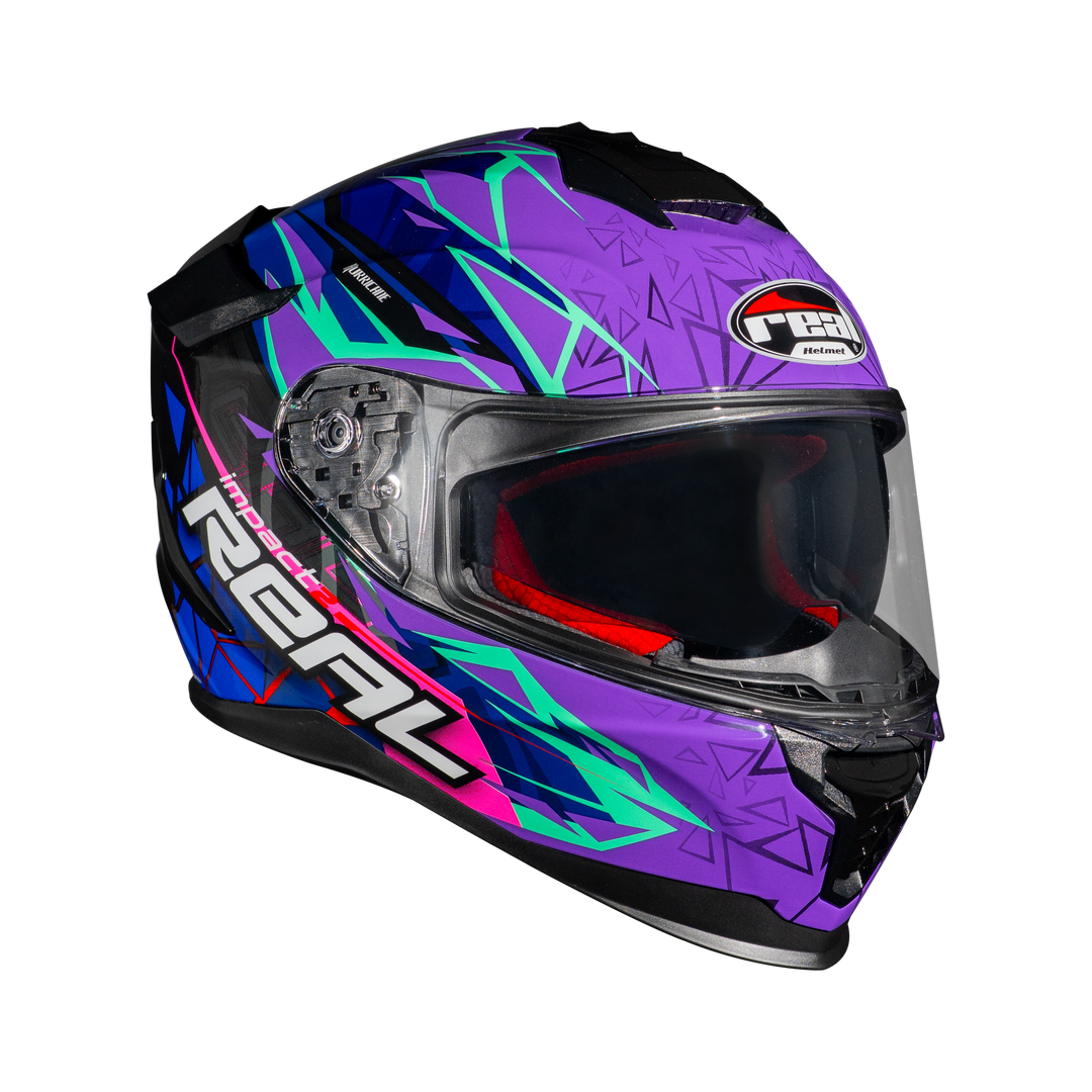 หมวกกันน็อค Real Helmet Hurricane-Impact 2   ม่วง