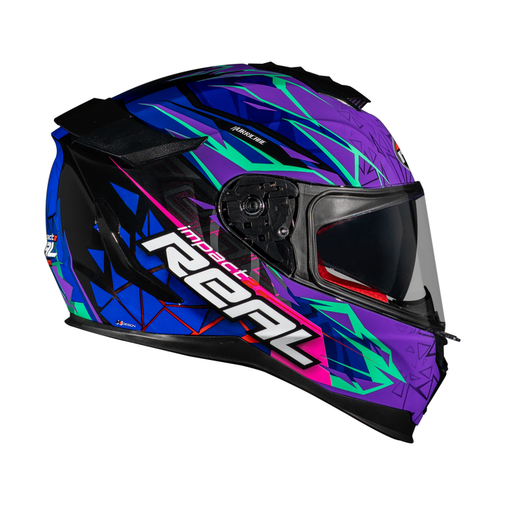 หมวกกันน็อค Real Helmet Hurricane-Impact 2   ม่วง