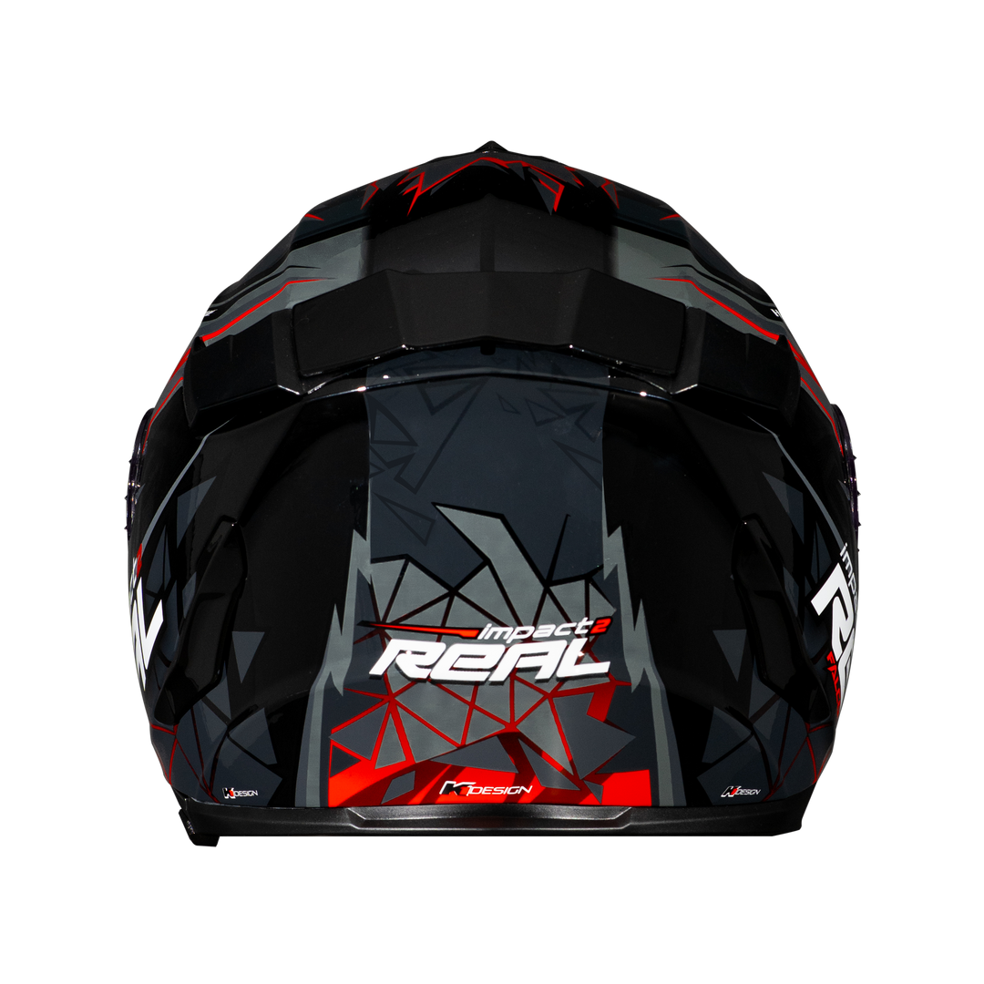 หมวกกันน็อค Real Helmet Hurricane-Impact 2   แดง