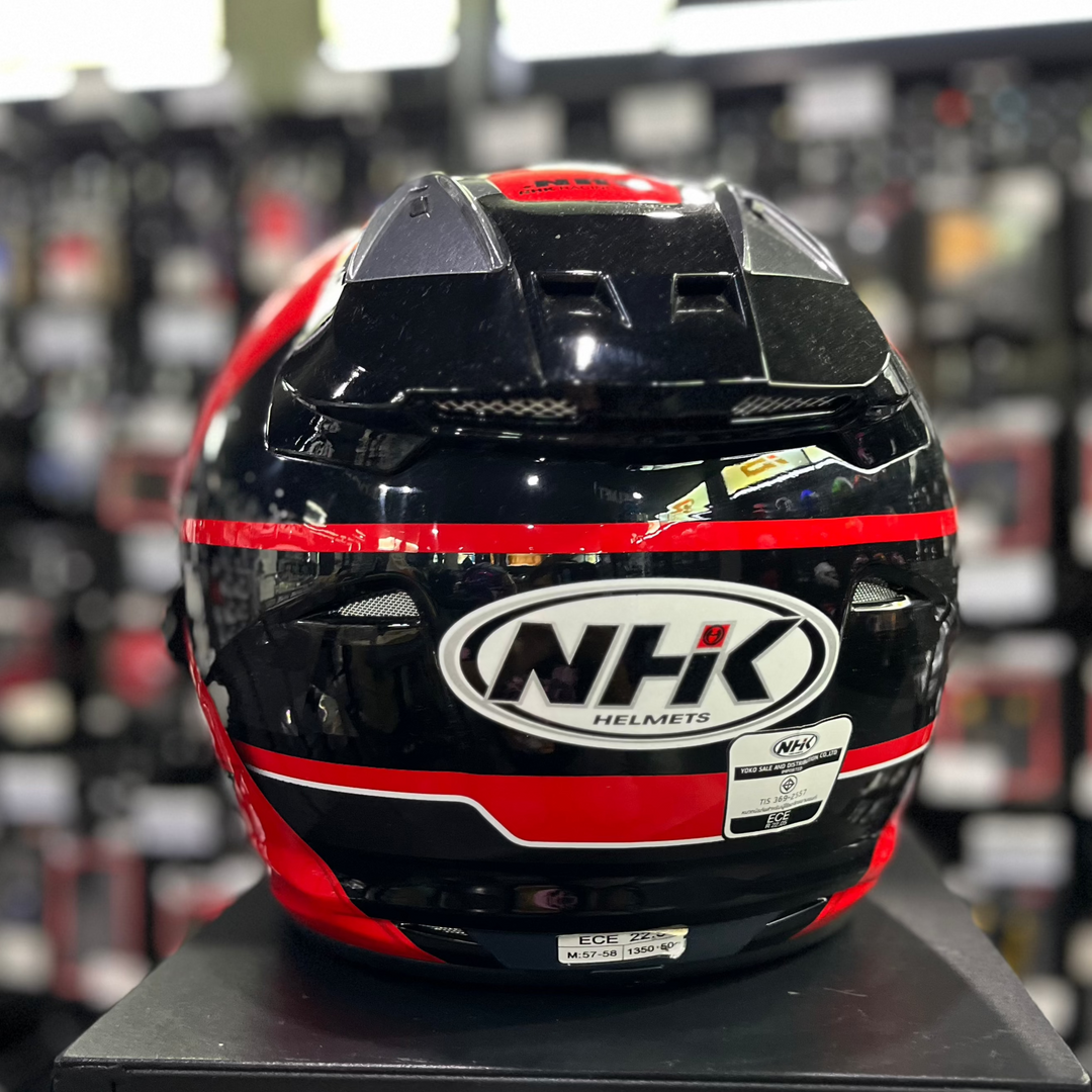 NHK R12Visor-Napoleon Helmet Black/Red 