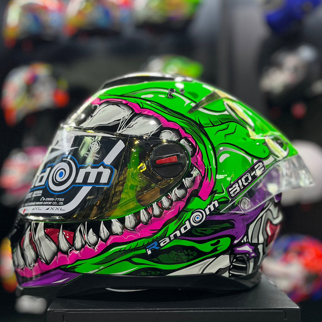 Helmet Random CZ-R BT 8 Bio19-2 Neon Green