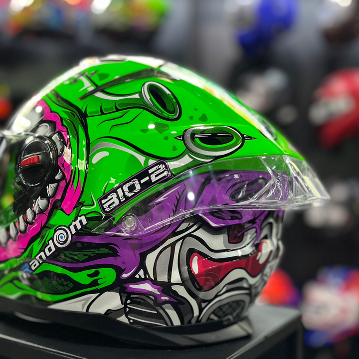 Helmet Random CZ-R BT 8 Bio19-2 Neon Green