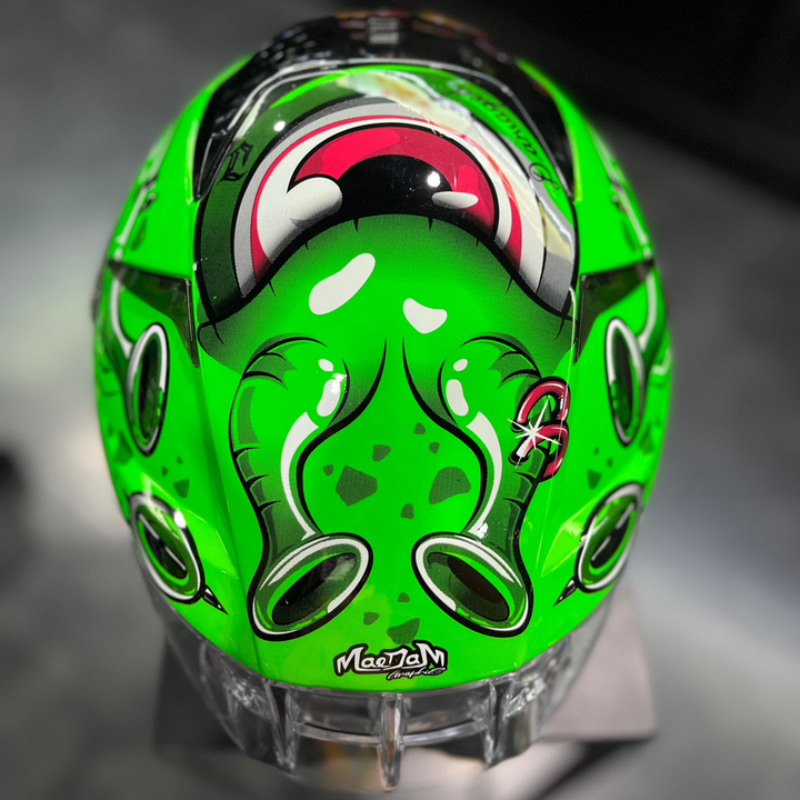 Helmet Random CZ-R BT 8 Bio19-2 Neon Green