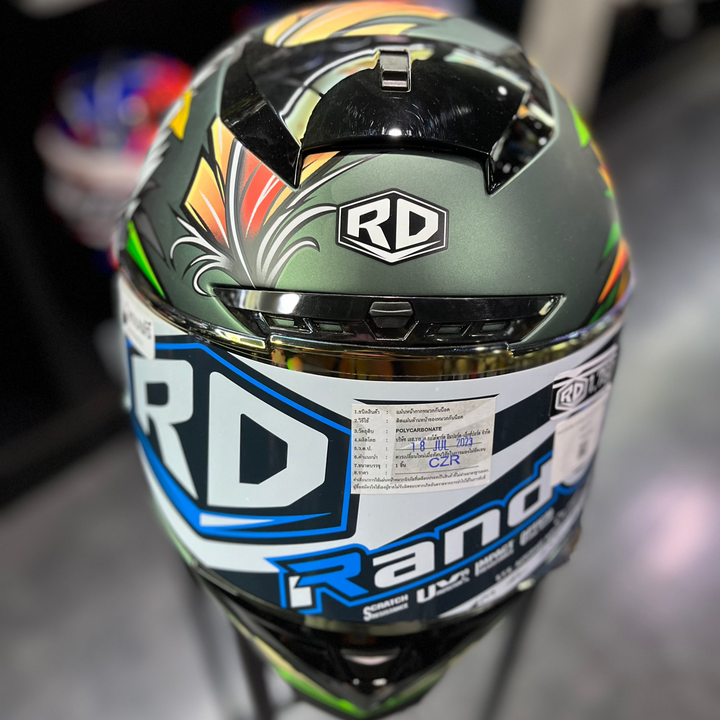 Random CZ-R BT CockFighting Helmet, Midnight Green