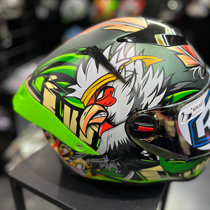 Random CZ-R BT CockFighting Helmet, Midnight Green