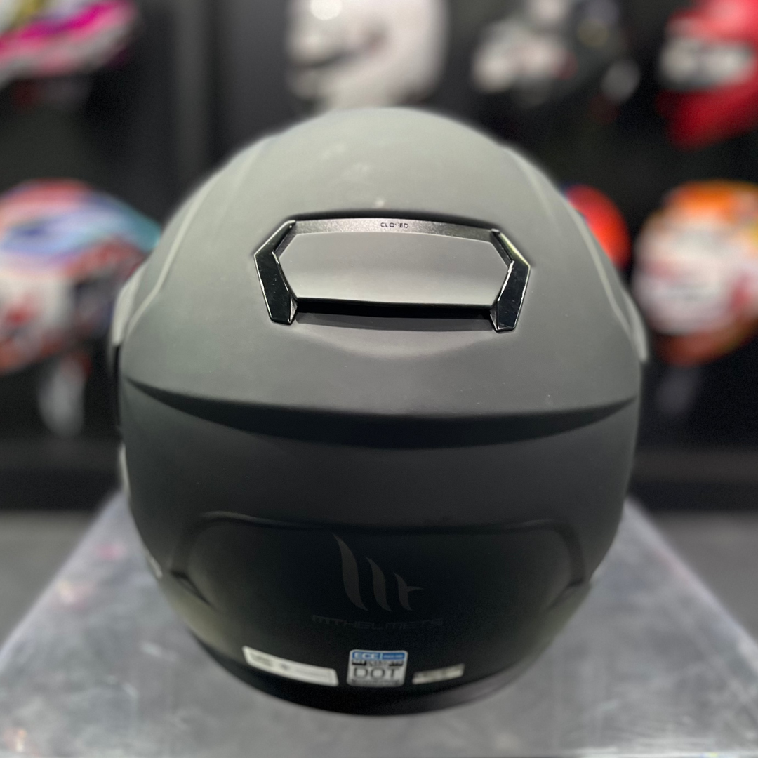 MT Atom SV Solid Matt Black flip-up helmet
