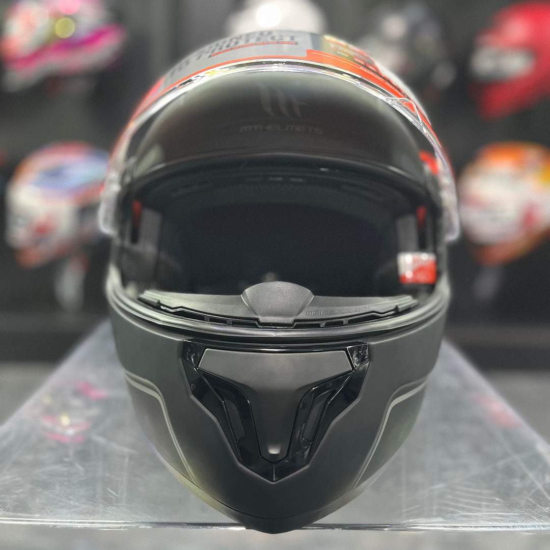 MT Atom SV Solid Matt Black flip-up helmet