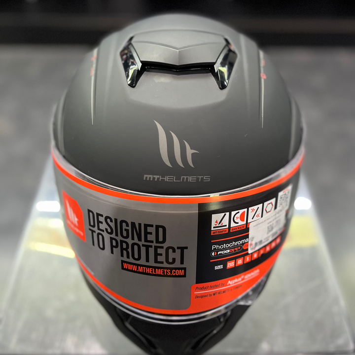 MT Atom SV Solid Matt Black flip-up helmet