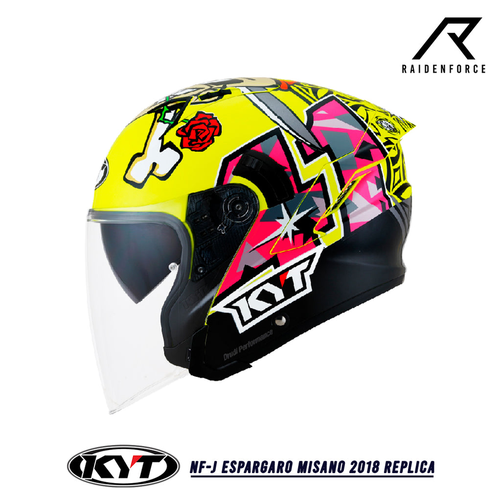 Helmet KYT NF-J Espargaro Misano 2018 Replica – RAIDENFORCE