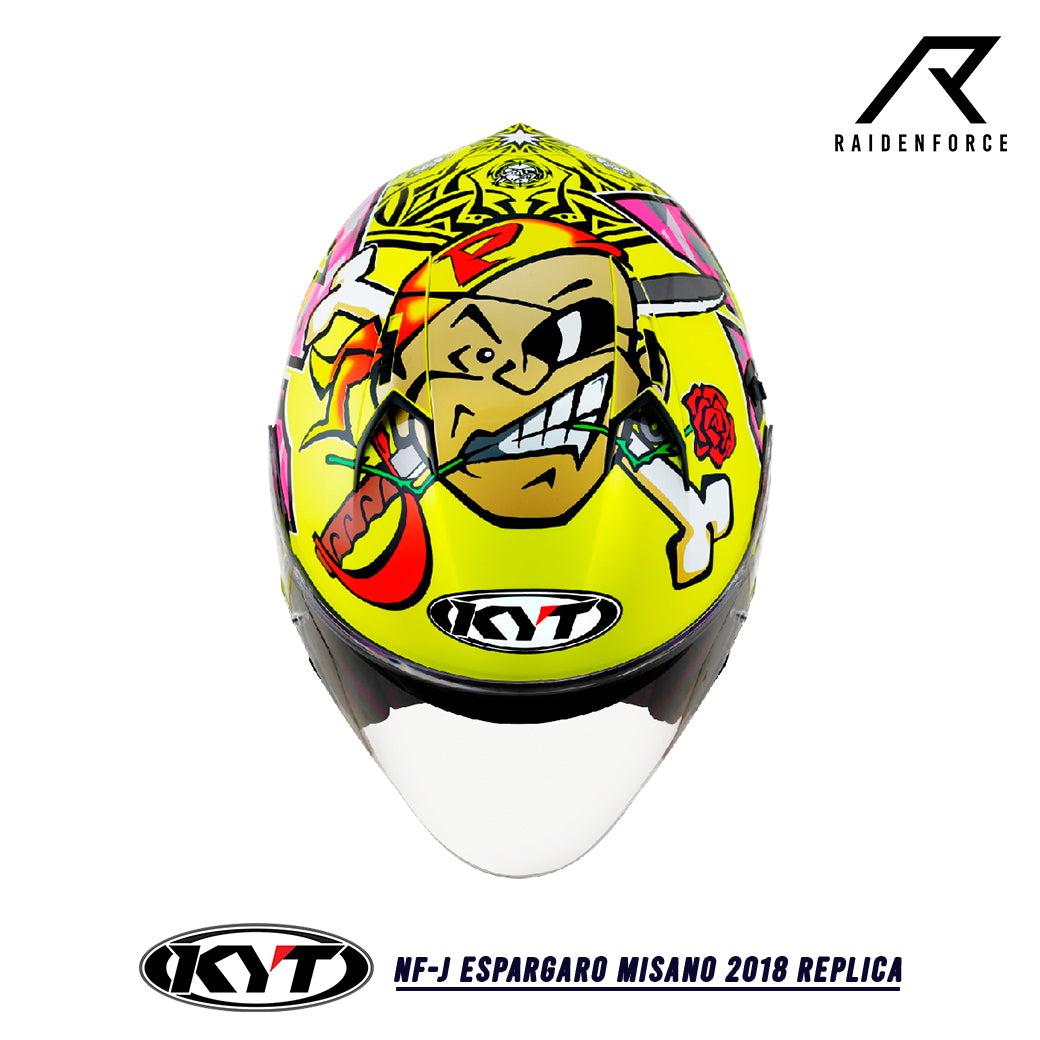 Helmet KYT NF-J Espargaro Misano 2018 Replica