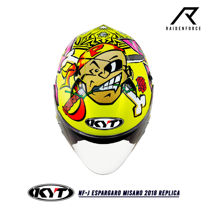 Helmet KYT NF-J Espargaro Misano 2018 Replica