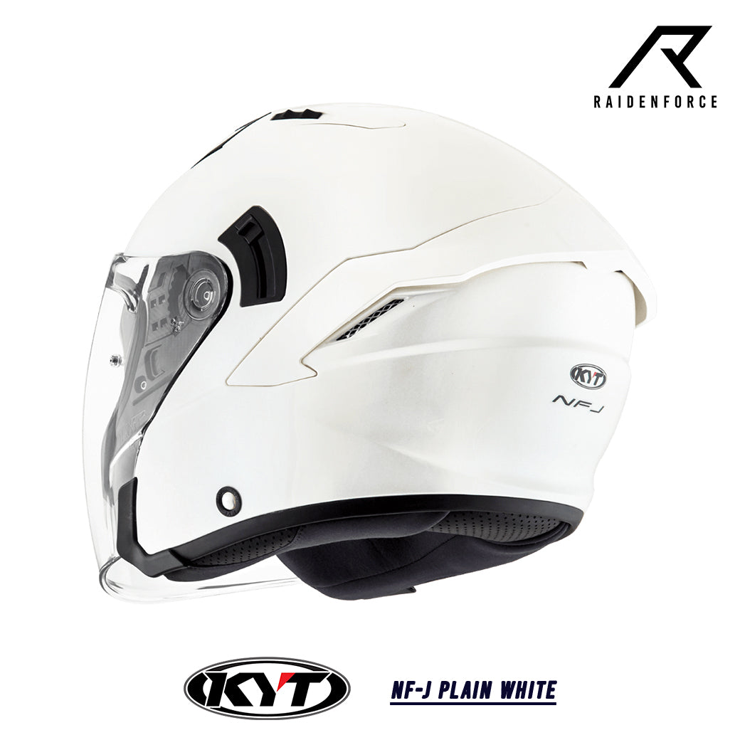หมวกกันน็อค KYT NF-J Plain White