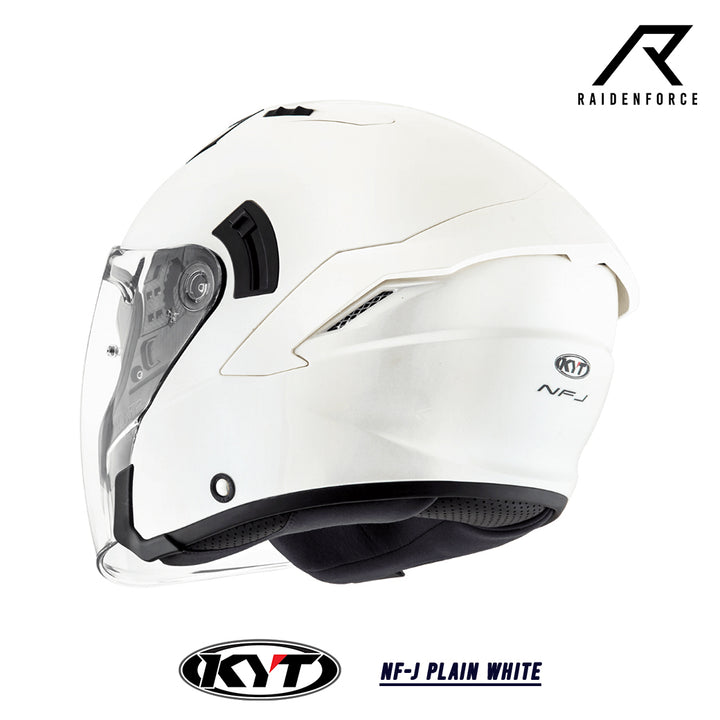 หมวกกันน็อค KYT NF-J Plain White
