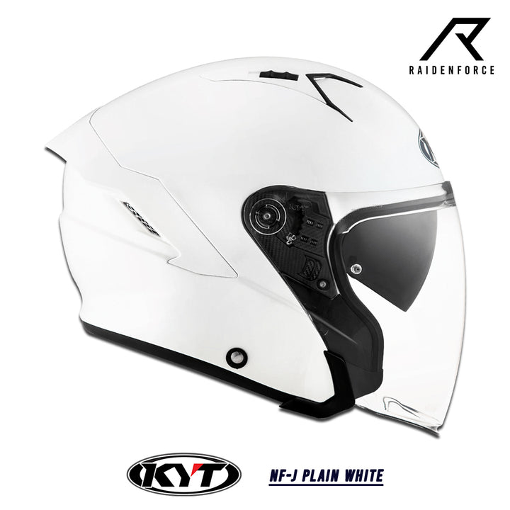 หมวกกันน็อค KYT NF-J Plain White
