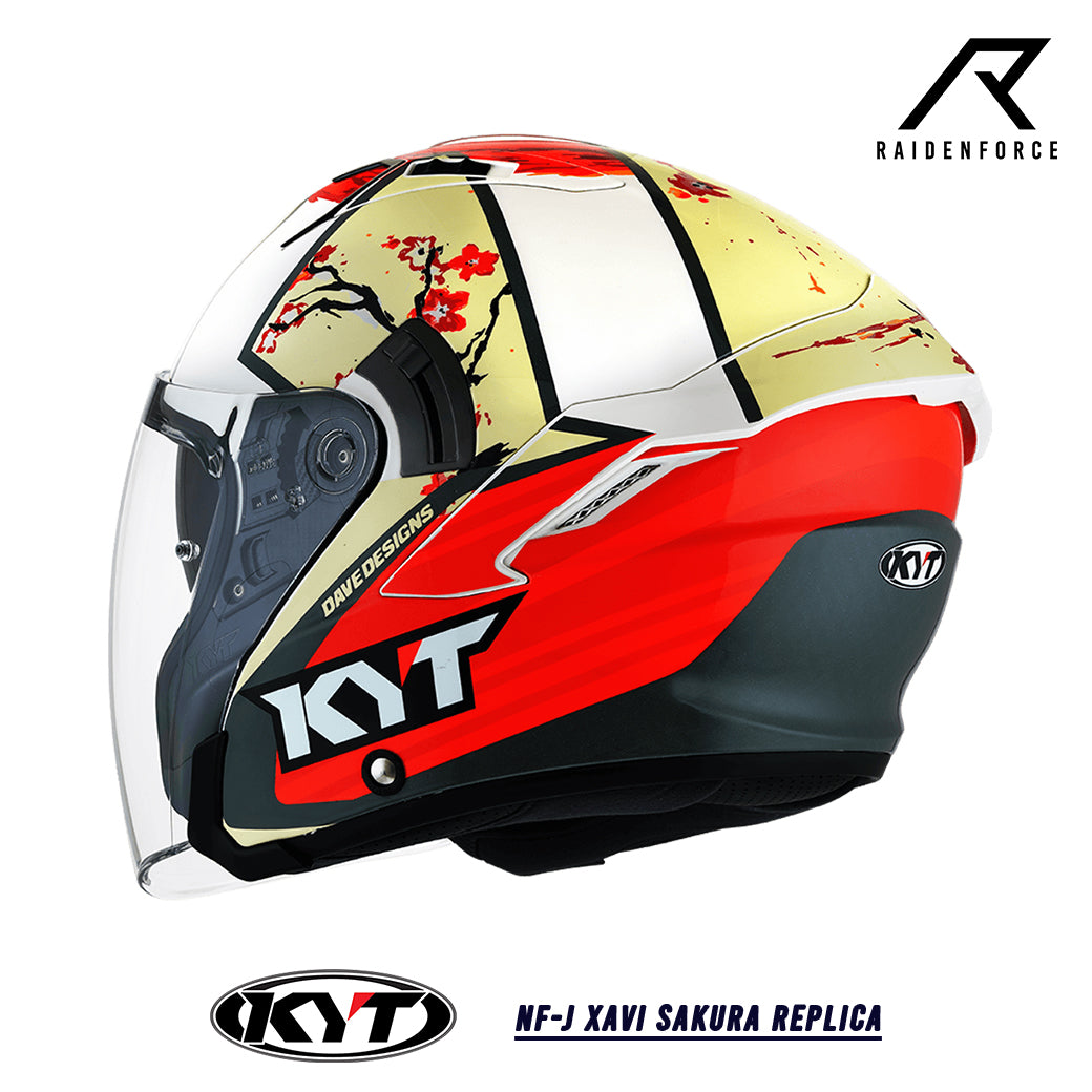 KYT NF-J Xavi Sakura Replica Helmet – RAIDENFORCE ONLINE&E-COM