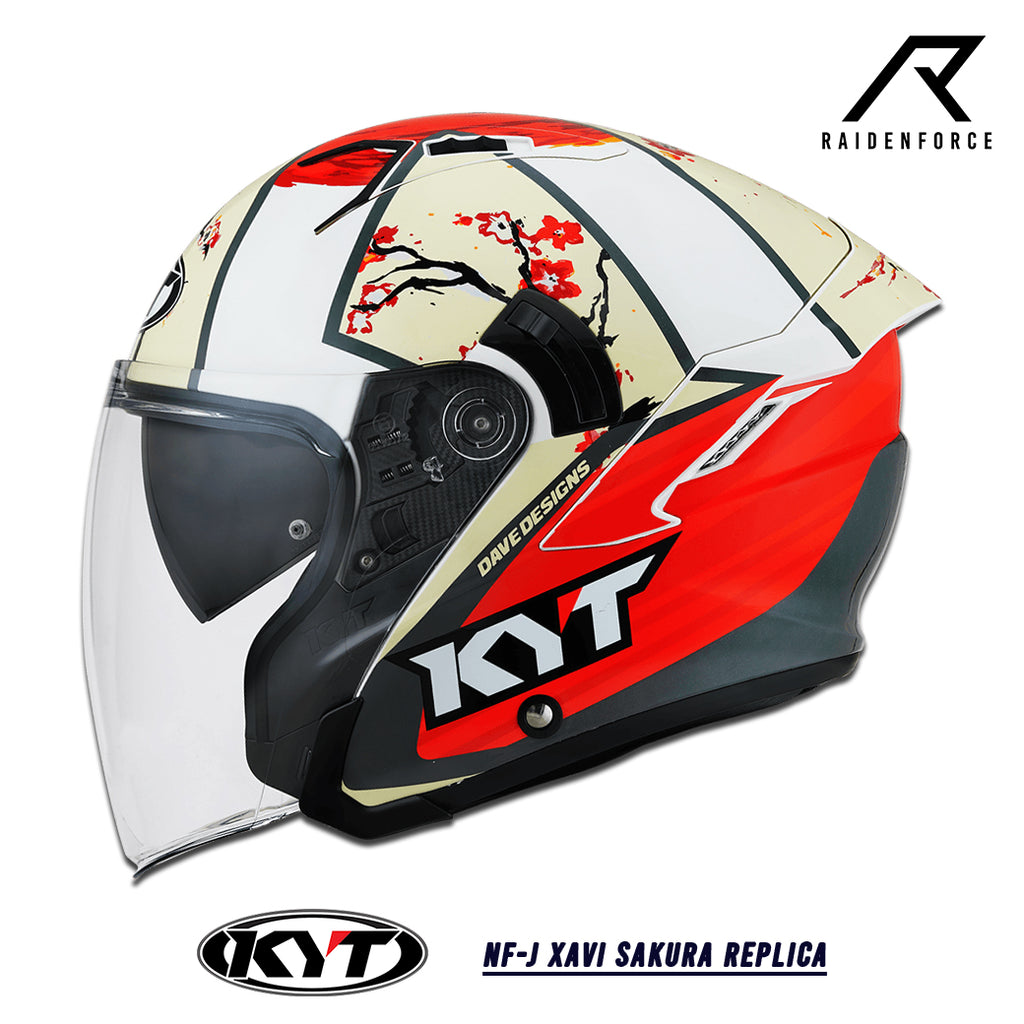 KYT NF-J Xavi Sakura Replica Helmet – RAIDENFORCE ONLINE&E-COM