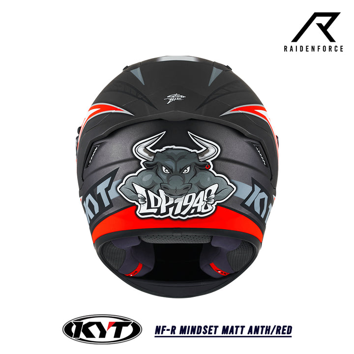 หมวกกันน็อค KYT NF-R Mindset Matt Anth/Red