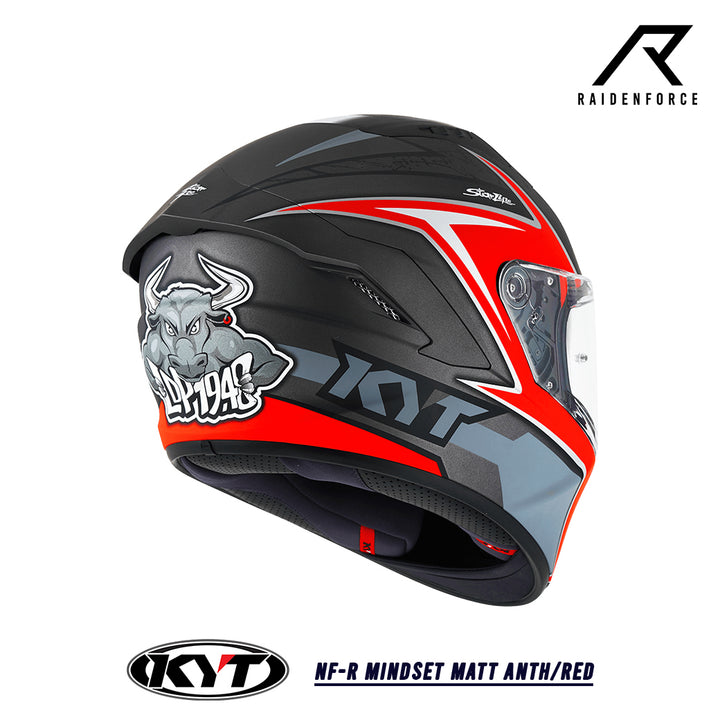 หมวกกันน็อค KYT NF-R Mindset Matt Anth/Red