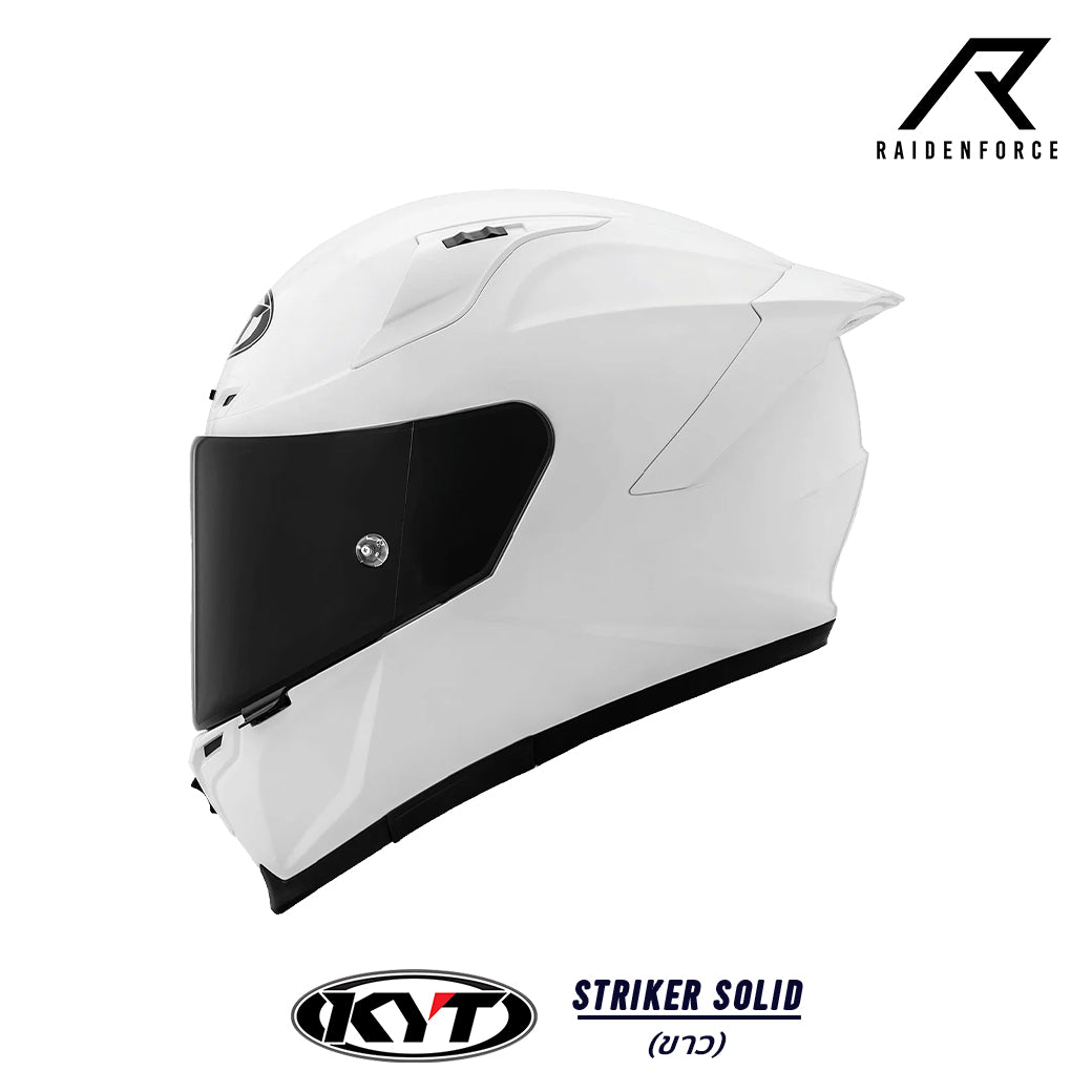 หมวกกันน็อค KYT Striker Solid พื้นขาว