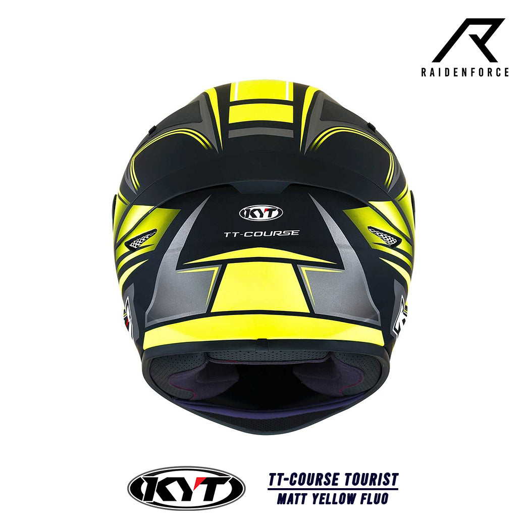 Helmet KYT TT-Course Tourist Matt Yellow Fluo