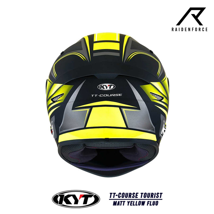 Helmet KYT TT-Course Tourist Matt Yellow Fluo