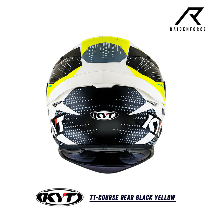 KYT TTCourse Gear Helmet Black/Yellow