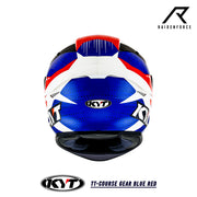 หมวกกันน็อค KYT TTCourse Gear Blue/Red