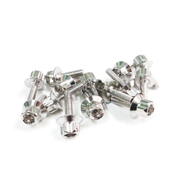 Hengscrew nut, disc brake pump cover nut, stainless steel gear head, No. 6 M4*15 (1 set*2 pieces)