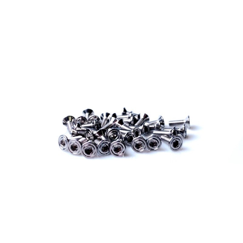 Hengscrew nut, flat head disc brake pump cover nut, stainless steel, No. 6, M4*15 (1 set*2 pieces)