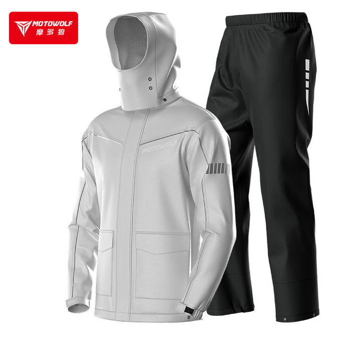 Motowolf Raincoat Set 0403B Gray