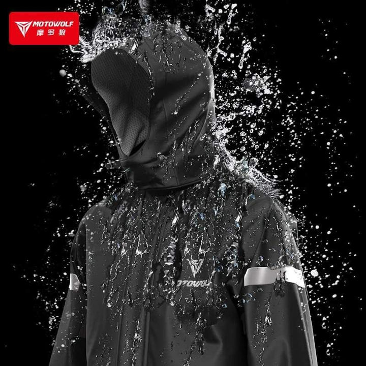 MOTOWOLF 0401 raincoat set, black