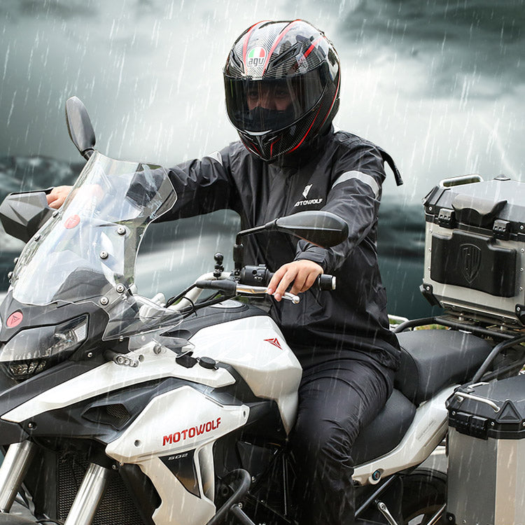 MOTOWOLF 0401 raincoat set, black