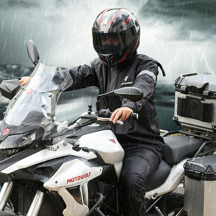 MOTOWOLF 0401 raincoat set, black