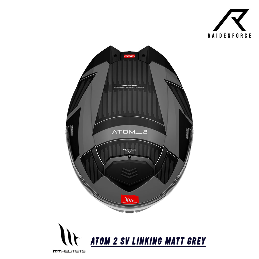 หมวกกันน็อคยกคาง MT Atom 2 SV LINKING MATT GREY
