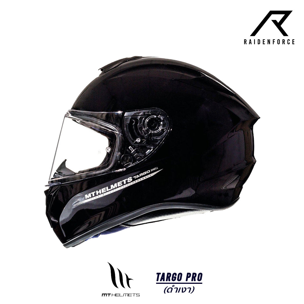 หมวกกันน็อค MT TARGO PRO ดำเงา – RAIDENFORCE ONLINE&E-COM