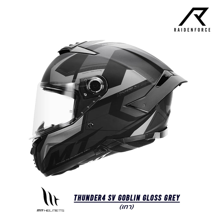 MT Thunder4 SV Goblin Gloss Grey Helmet