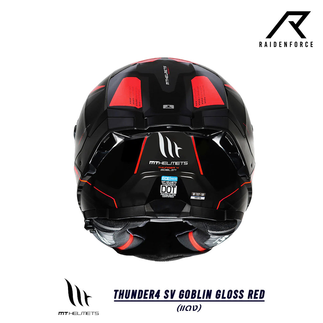 goblin motorcycle helmet MT Thunder4 SV Goblin Gloss red helmet – RAIDENFORCE ONLINE&E-COM