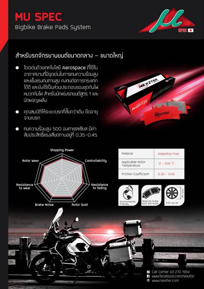 Brake pads NEXZTER model MU 5960AA