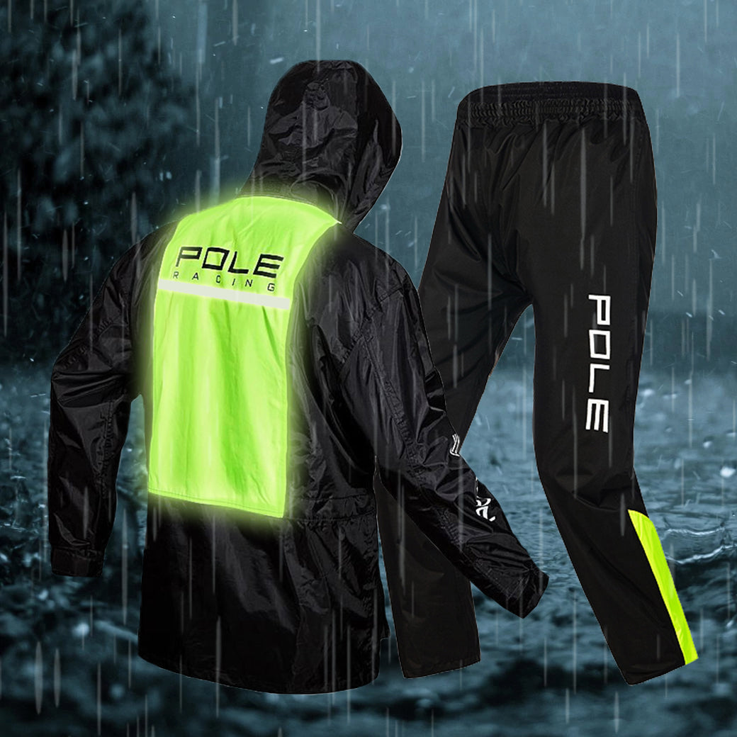 Raincoat, POLE brand, green color, Rain Jacket Pole, raincoat for ridi ...