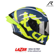 หมวกกันน็อค LAZER Helmet RAFALE Street น้ำเงิน-เหลือง (ด้าน)