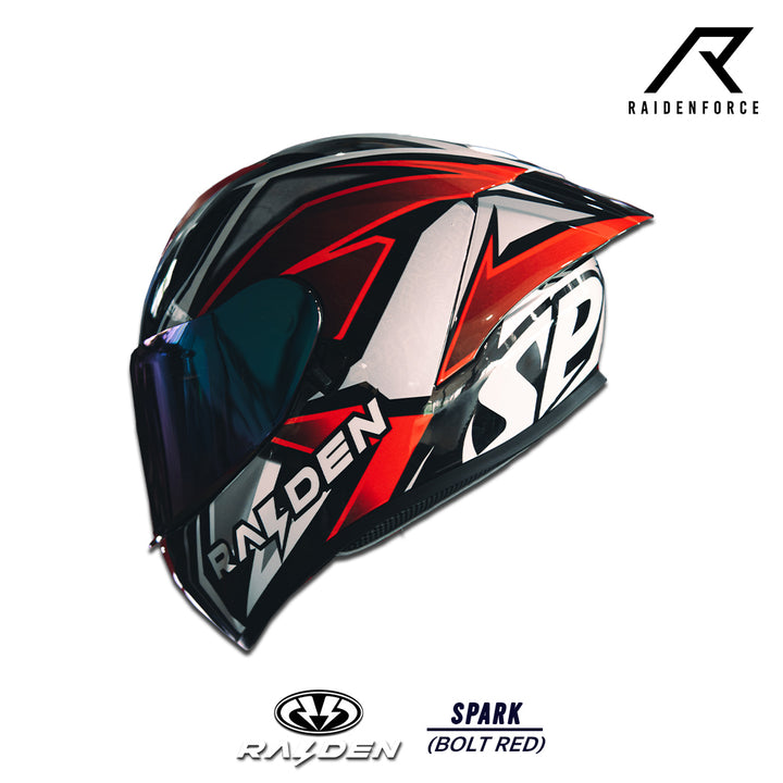 RAIDEN SPARK BOLT RED HELMET