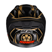 หมวกกันน็อค Real Helmets Raptor Ronin สีดำทอง