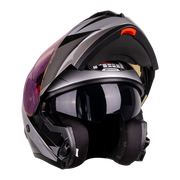 หมวกกันน็อค REAL Helmet STORM Cyclone  เทา ดำ